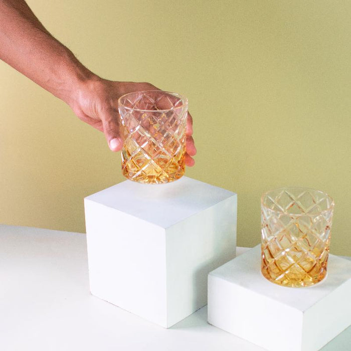 Sunset Prism Crystal Glasses (Set of 2)