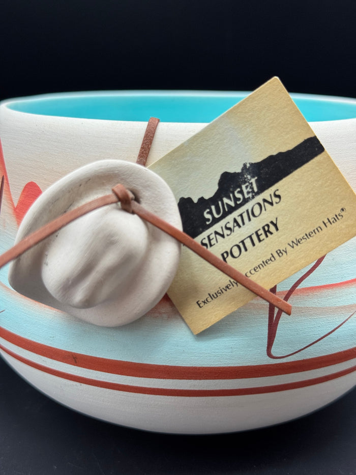 Sunset Sensations Pottery Bowl