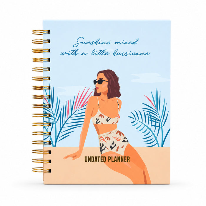 Sunshine & A Little Hurricane — Undated Planner + Ultimate Sticker Book