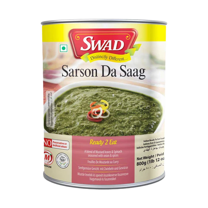 Swad Sarson Da Saag 800g, 12 Count