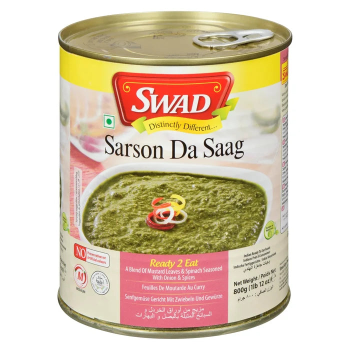 Swad Sarson Da Saag 800g, 12 Count