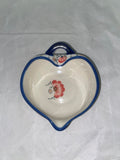 Sweet Pea Sm. Heart Dish with Hook - Pattern Sweet Pea (EO38)