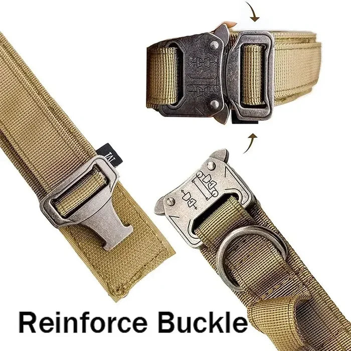 Tactical Dog Collar Heavy Duty Nylon with Control Handle