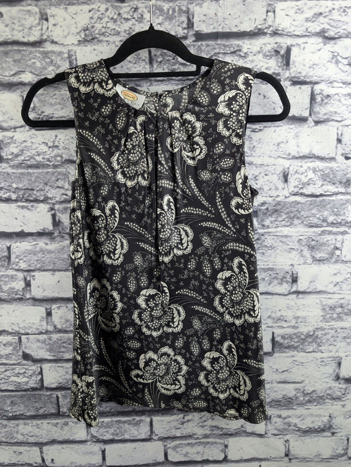 Talbot's Silk Floral Sleeveless Blouse
