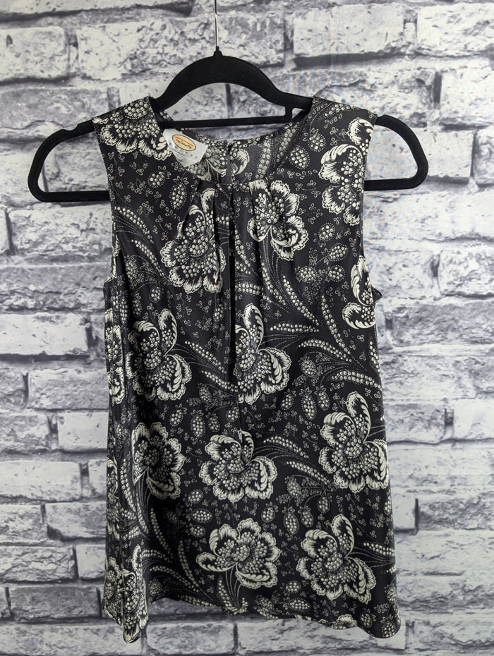 Talbot's Silk Floral Sleeveless Blouse