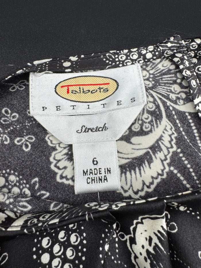 Talbot's Silk Floral Sleeveless Blouse