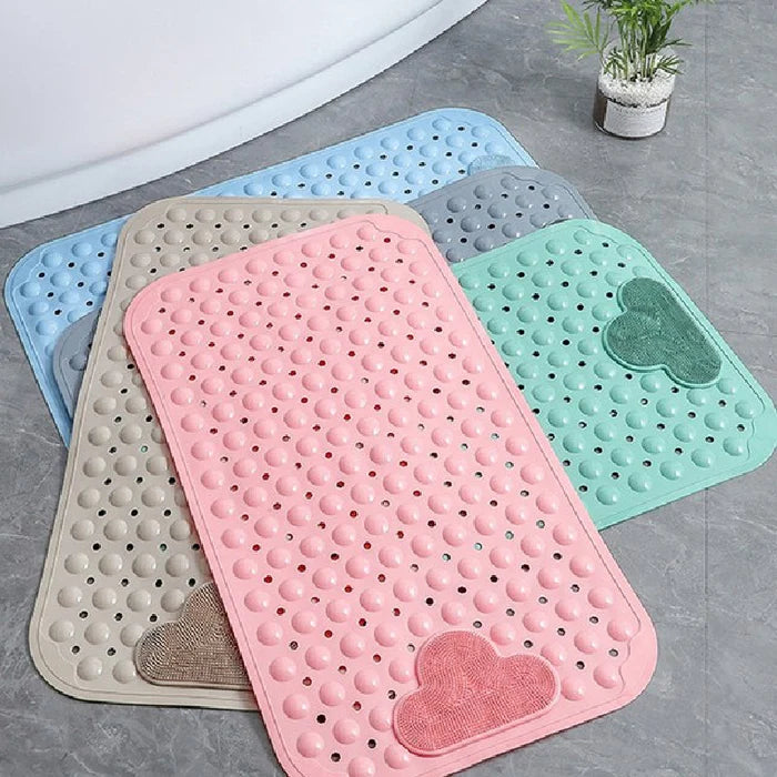 Tea Green Nonslip Foot Massager & Exfoliator Shower Mat Shower Mats June Trading