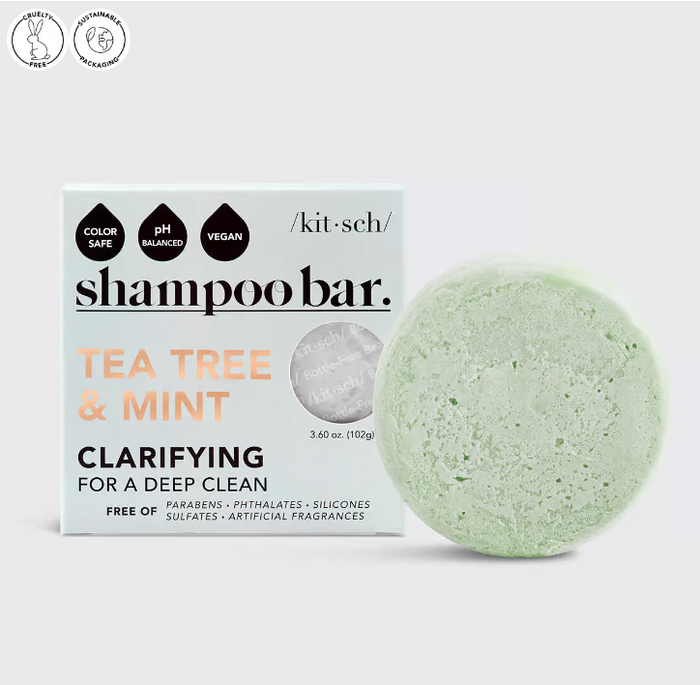 Tea Tree Mint Clarifying Shampoo Bar - Pine & Moss
