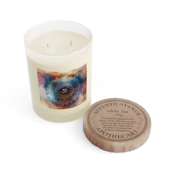 Textured Sacred Om by MCAshe Scented Candle - Full Glass, 11oz