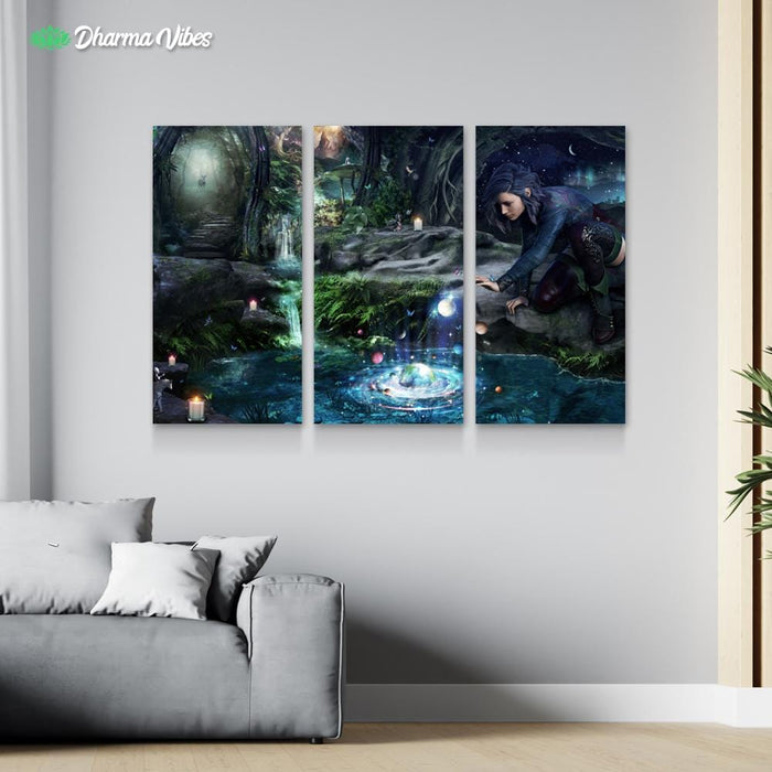 The Collector by Cameron Gray 3-Piece Canvas