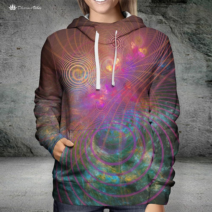 The Unfolded Cosmos by YantrArt Hoodie