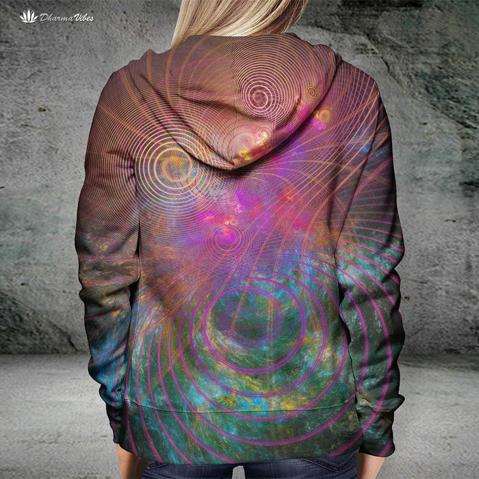 The Unfolded Cosmos by YantrArt Hoodie