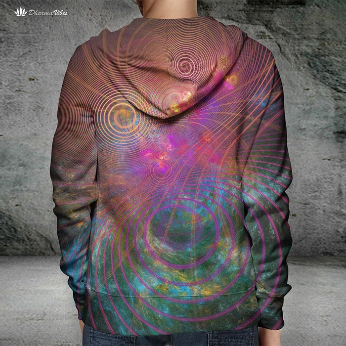 The Unfolded Cosmos by YantrArt Hoodie
