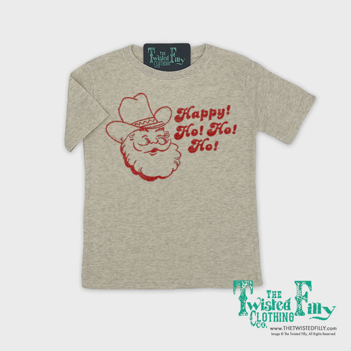 Toddler Happy Ho Ho Ho Christmas Cowboy Santa