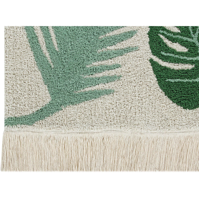 Rugs by Roo | Lorena Canals Tropical Green Machine Washable Area Rug-C-TROP-GREEN