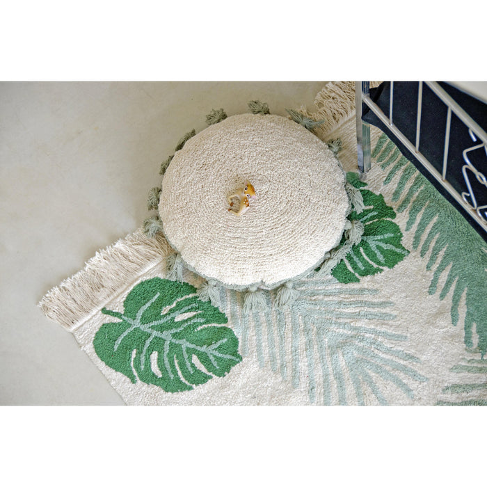 Rugs by Roo | Lorena Canals Tropical Green Machine Washable Area Rug-C-TROP-GREEN
