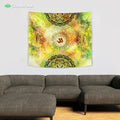 Tropical OM mandala by McAshe Tapestry