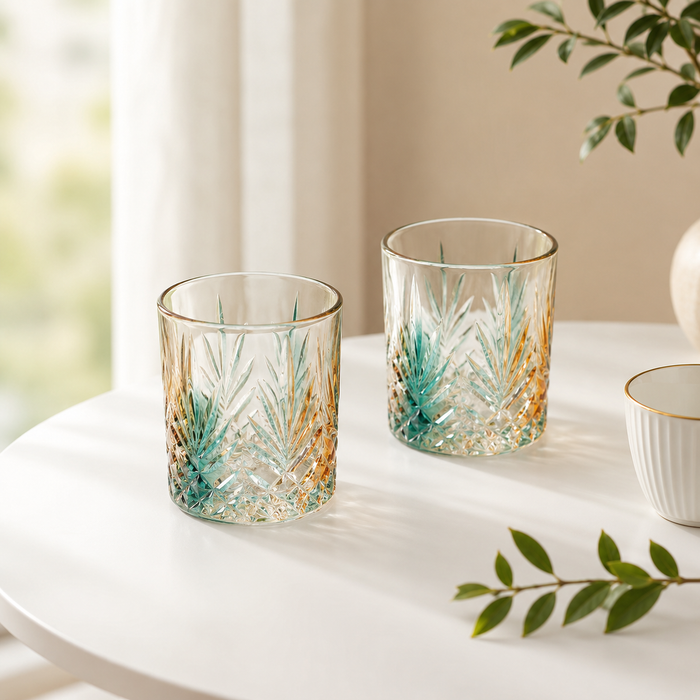 Tropical Radiance Glassware (Set of 2)