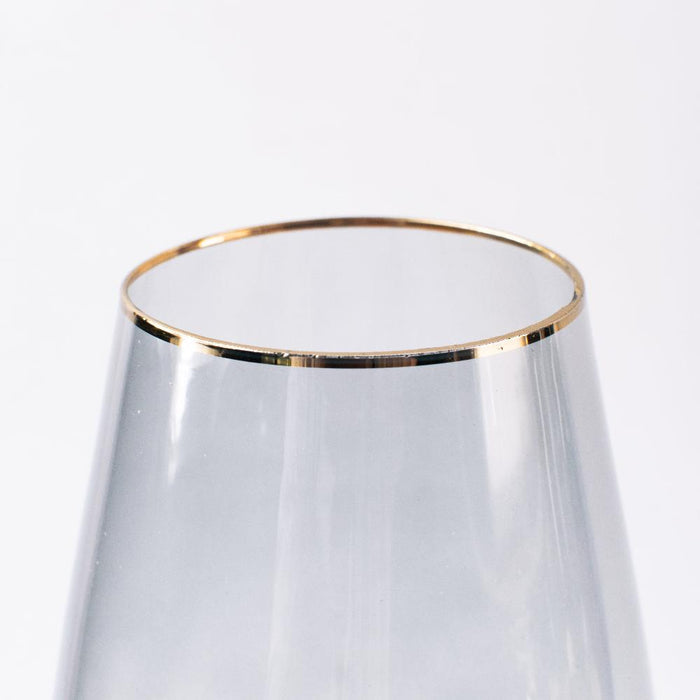 Twist of Avalon Gold-Rim Wine Glasses