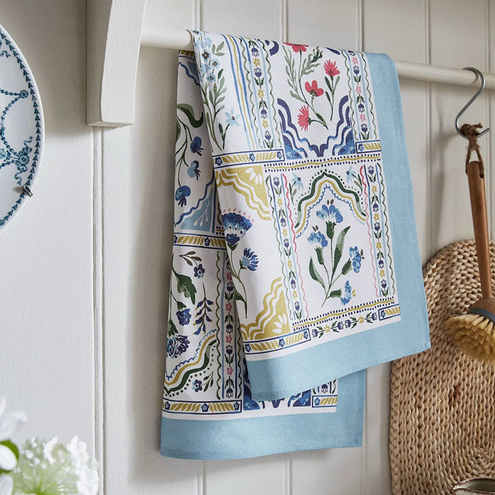 Ulster Weavers Tea Towel ~ Boho Floral | New Zealand Delivery | Sabato Auckland