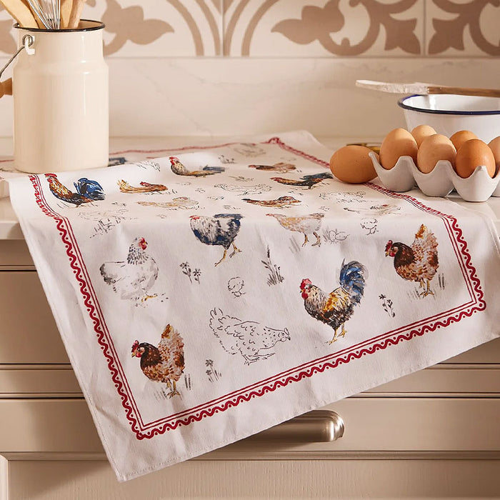 Ulster Weavers Tea Towel ~ Farm Birds | New Zealand Delivery | Sabato Auckland