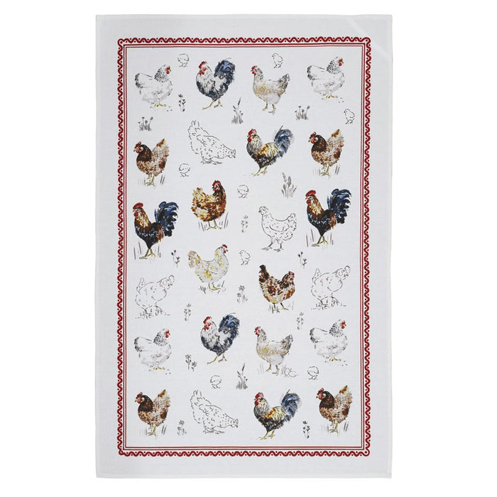 Ulster Weavers Tea Towel ~ Farm Birds | New Zealand Delivery | Sabato Auckland