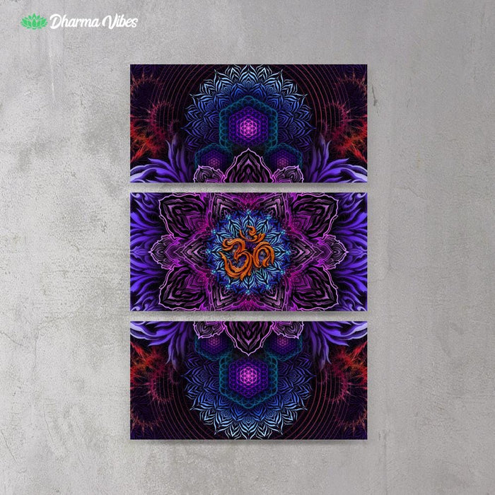 Universal Resonance by YantrArt 3-Piece Canvas