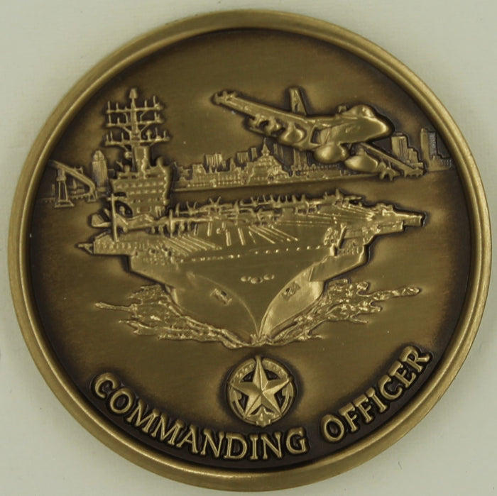 USS Ronald Reagan CVN-76 Aircraft Carrier Commander Navy Challenge Coin