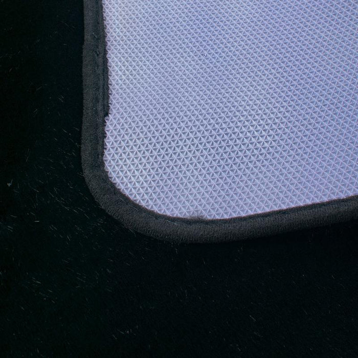 Velvet Plush Comfort Pitch Black Room Mat (100% Anti-Slip)