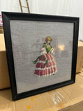 Victorian Woman Crewel