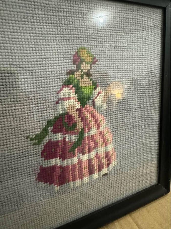 Victorian Woman Crewel