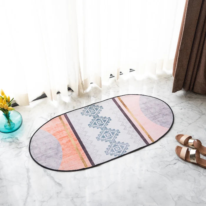 Vintage Traditional Pattern Designer Oval Rugs Designer Oval Rugs June Trading