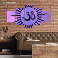 Violet Om Rays by McAshe 5-Piece Canvas Art