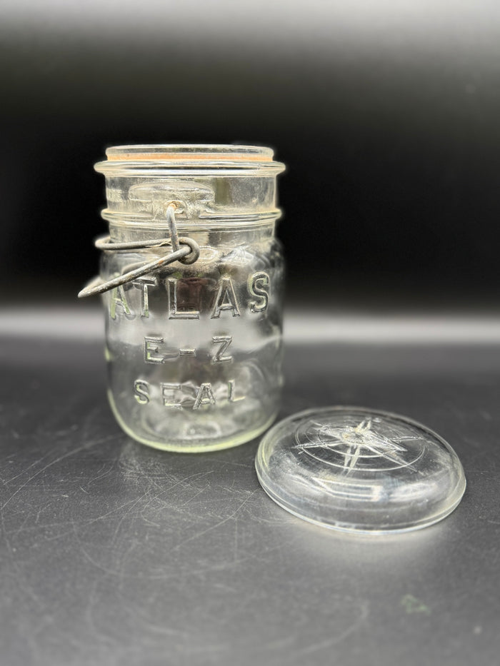 VTG Atlas EZ Seal Glass Lid Mason Jars
