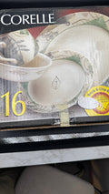Corelle 16 piece textured leaves NIB