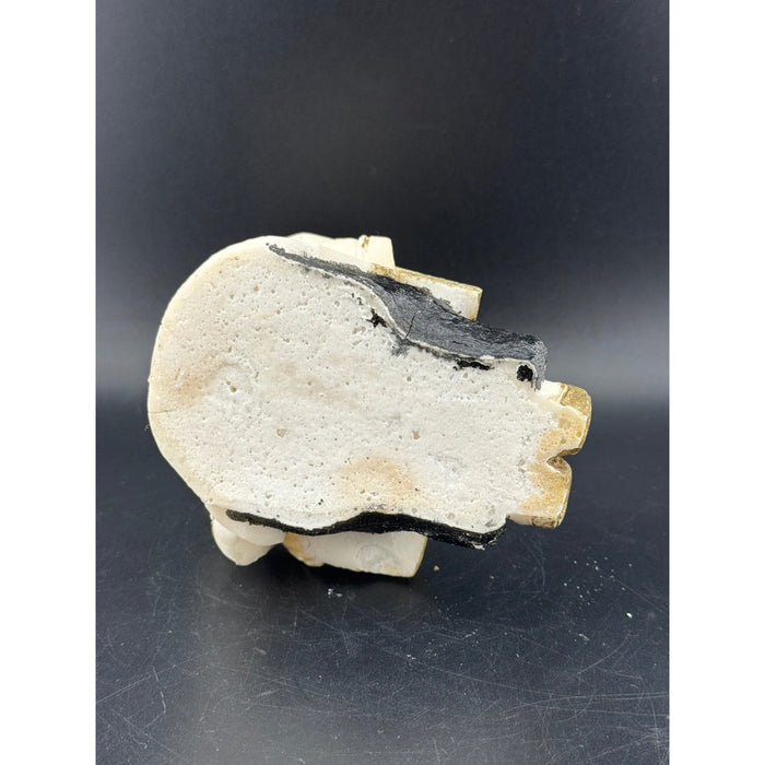VTG Salt Stone Little Asian Girl Reading