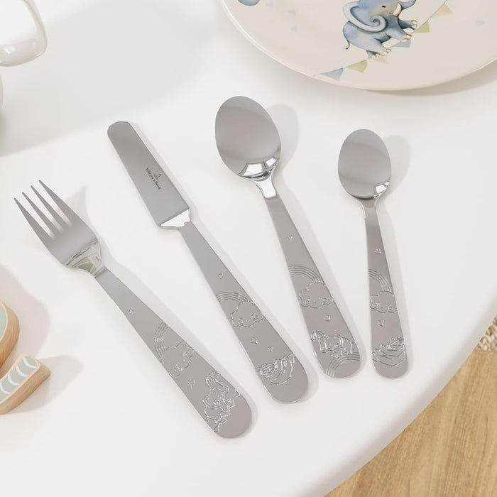 Walk Like An Elephant Children Cutlery Set 4Pcs