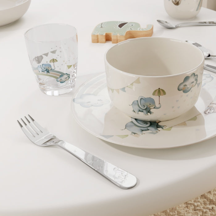 Walk Like An Elephant Children Cutlery Set 4Pcs