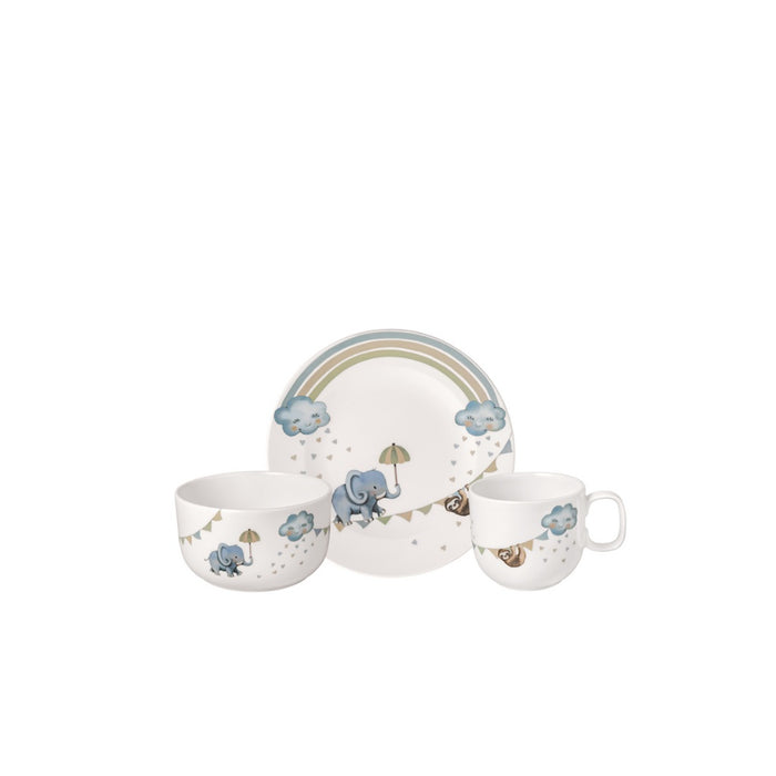 Walk Like An Elephant Children'S Crockery Set 3 Pcs.
