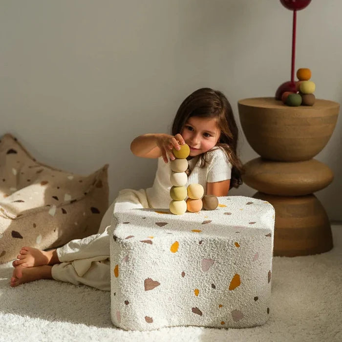 Wigiwama Terrazzo Marble Cloud Pouffe - Rugs by Roo