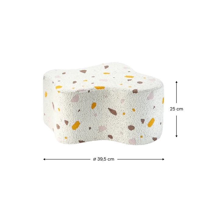 Wigiwama Terrazzo Marble Cloud Pouffe - Rugs by Roo