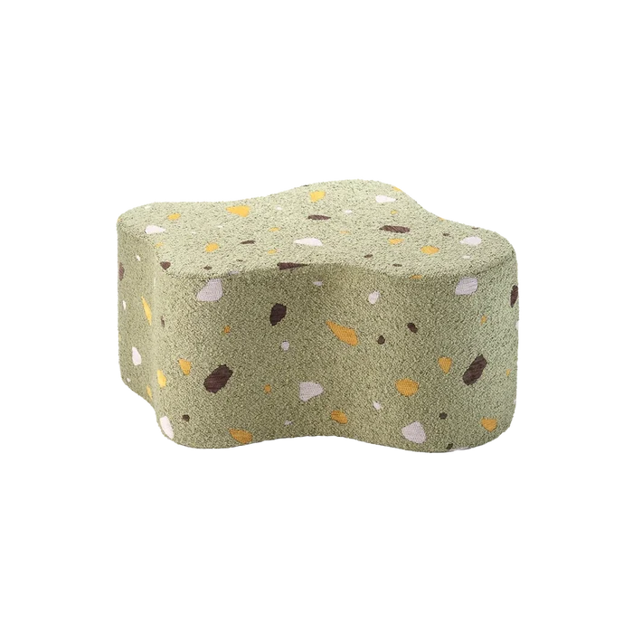 Wigiwama Terrazzo Moss Cloud Pouffe - Rugs by Roo