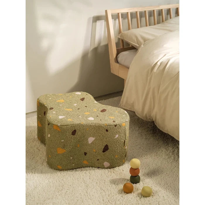 Wigiwama Terrazzo Moss Cloud Pouffe - Rugs by Roo