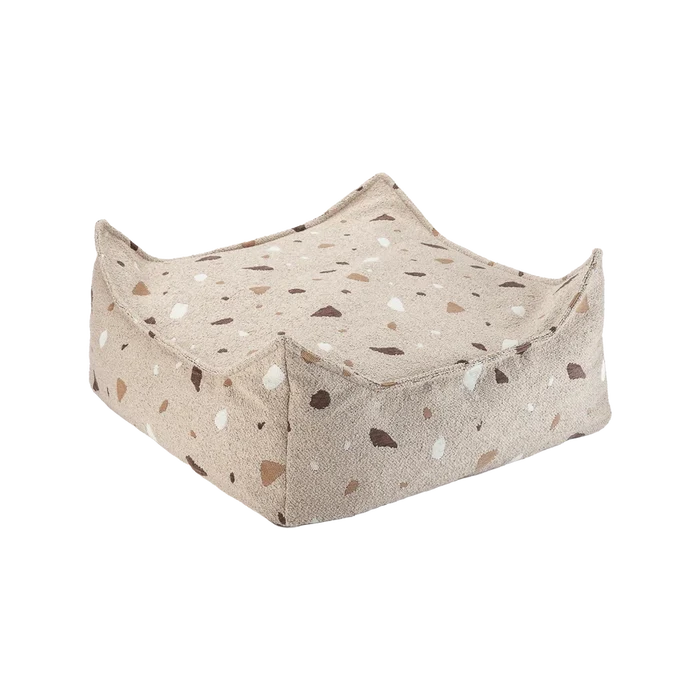 Wigiwama Terrazzo Sand Square Ottoman - Rugs by Roo