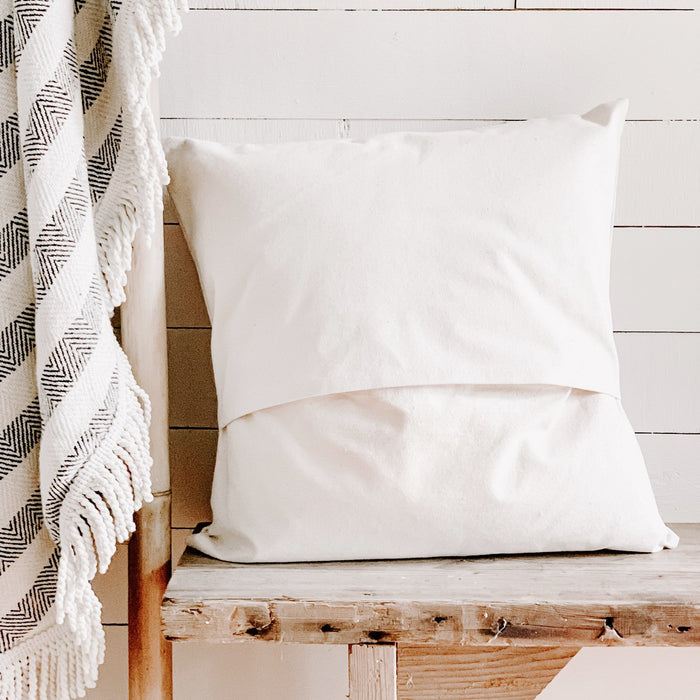Wildflower Wreath - Spring Square Canvas Pillow