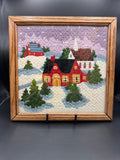 Winter Village Crewel