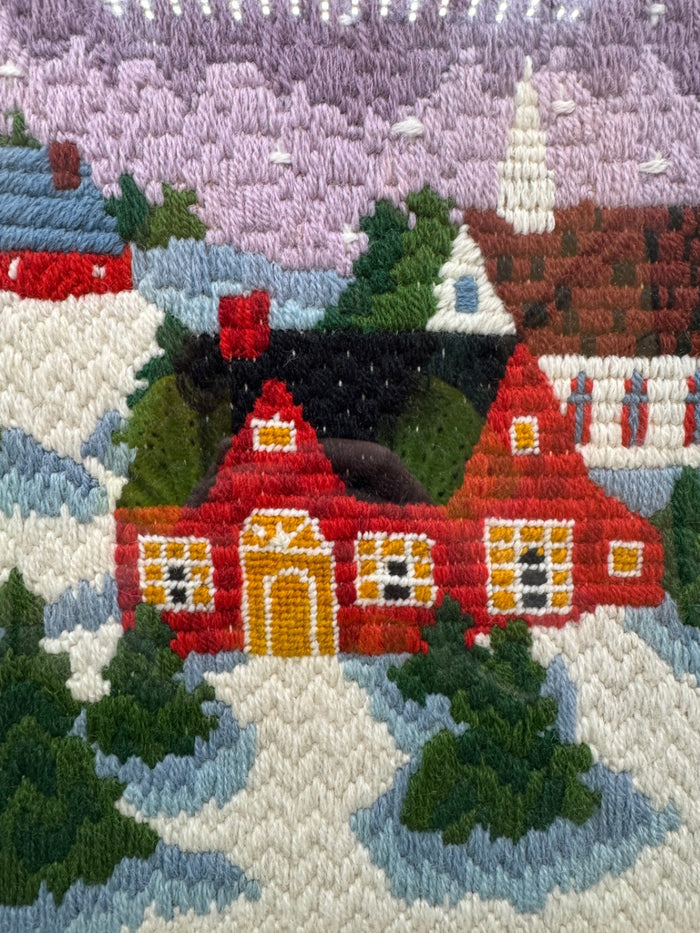 Winter Village Crewel