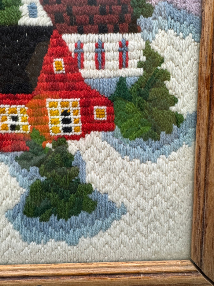 Winter Village Crewel