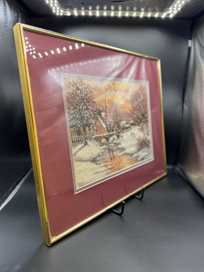 Winter Village Needlepoint