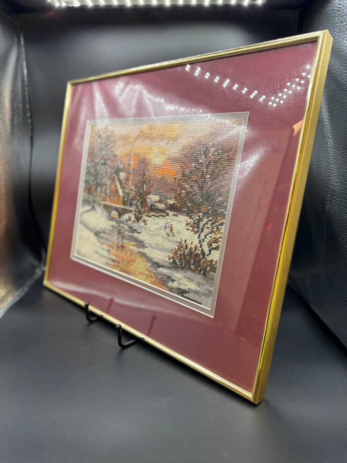 Winter Village Needlepoint